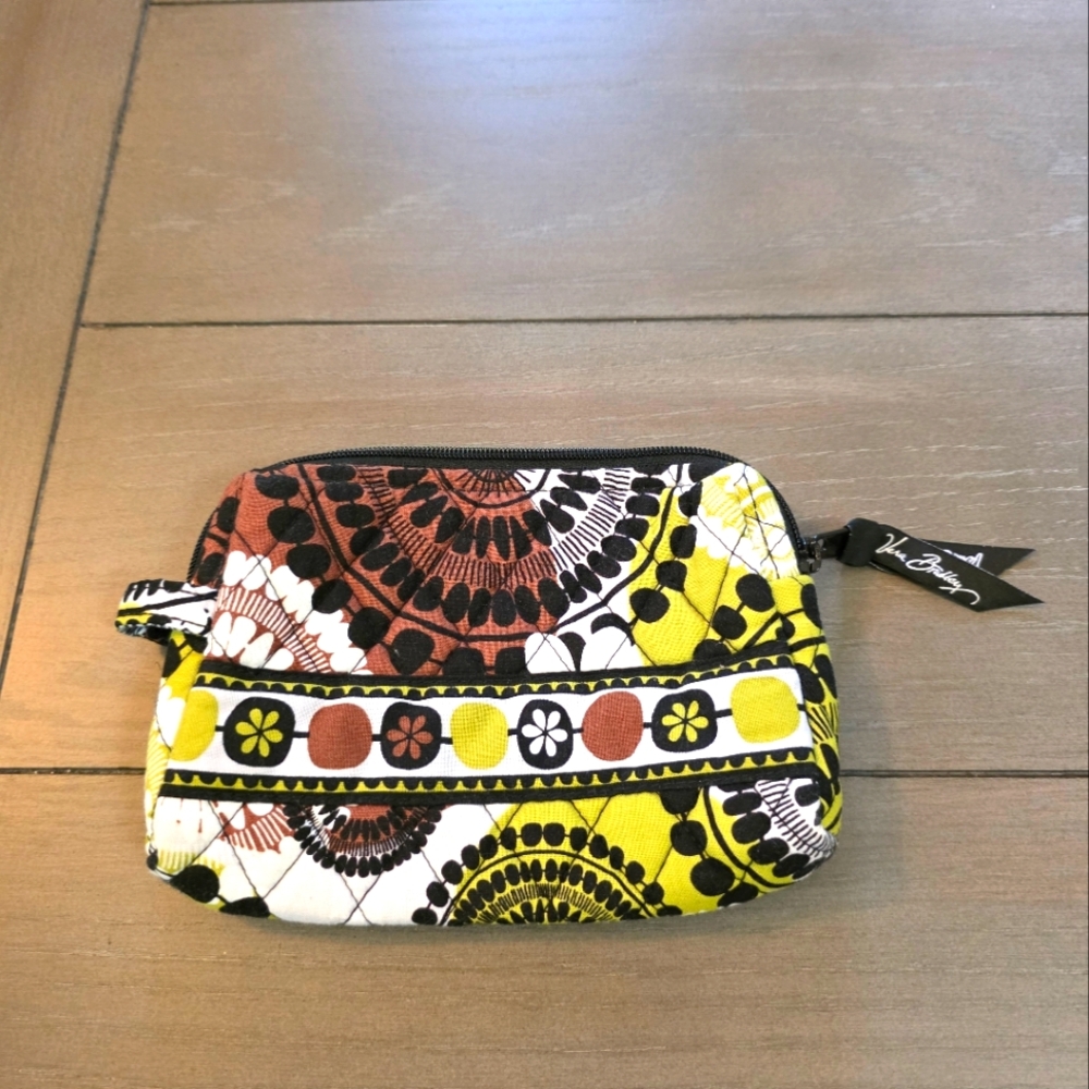 Vera Bradley Cocoa Moss Cosmetic Pouch